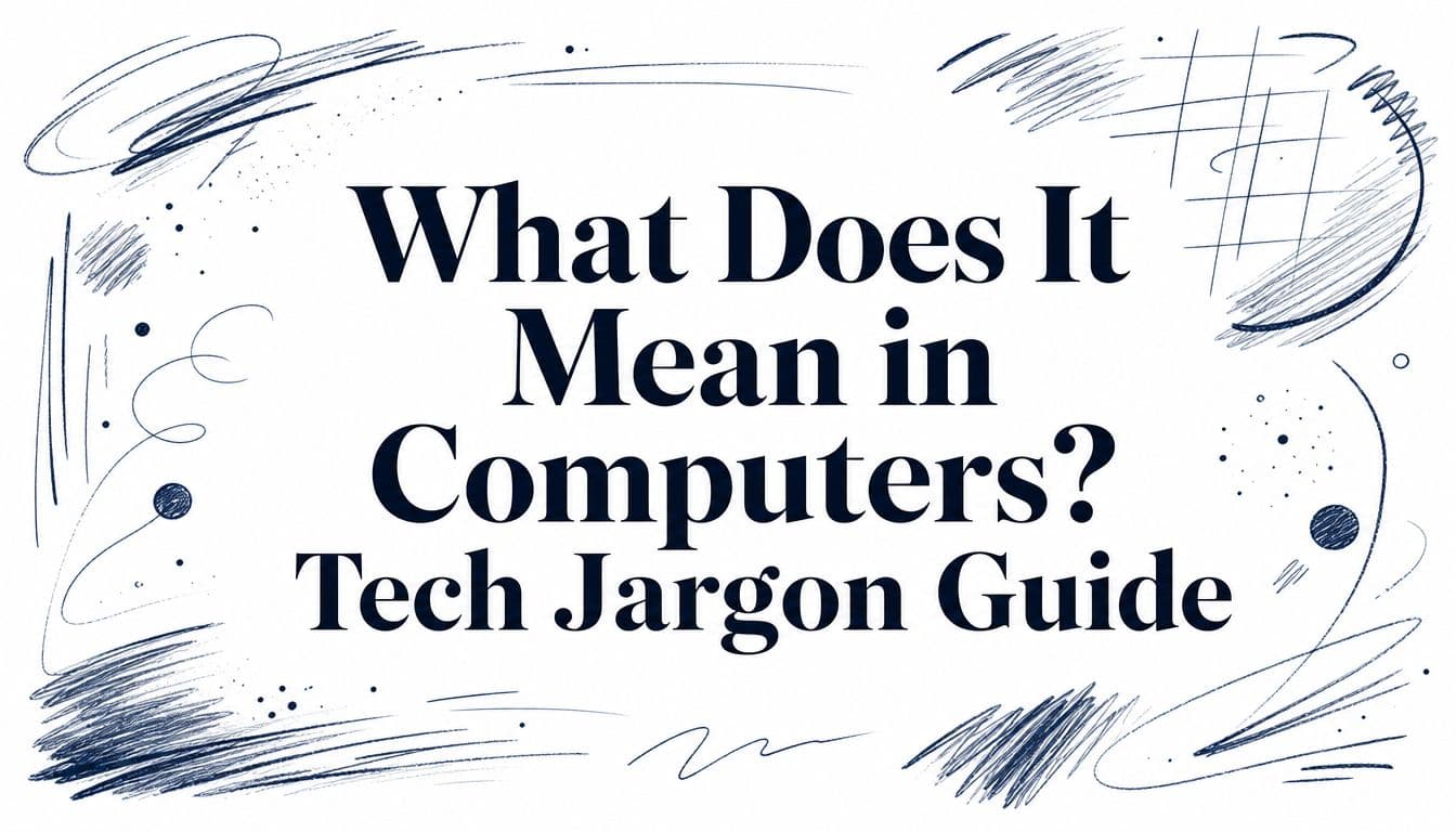 What Does It Mean in Computers? Tech Jargon Guide