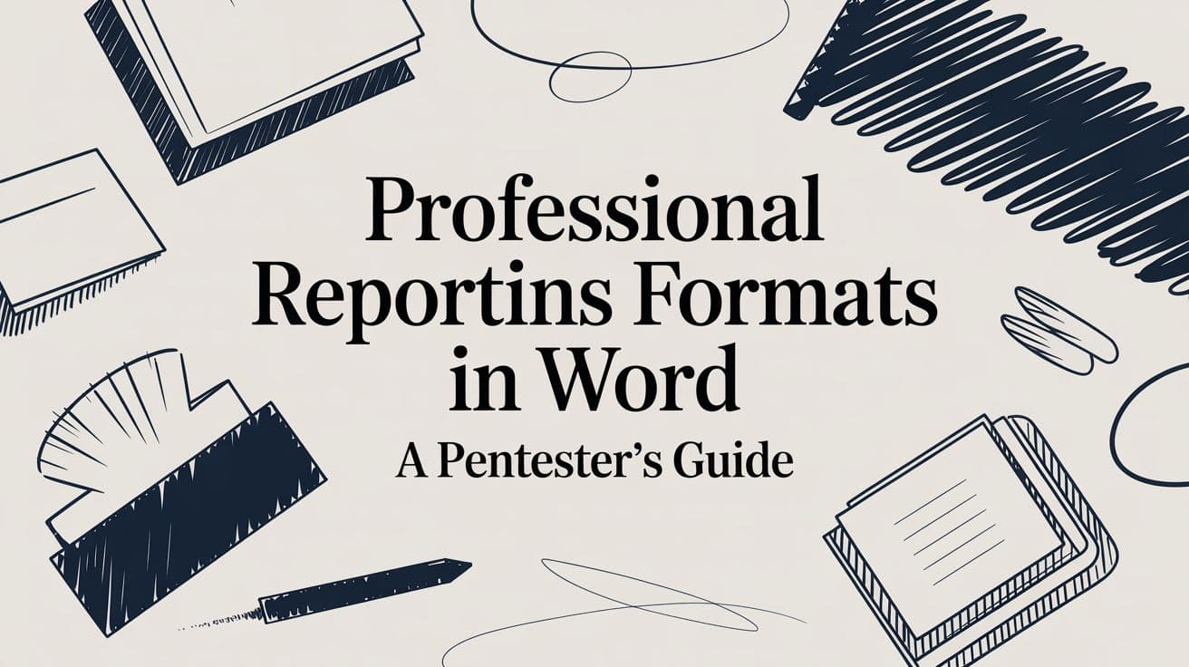 Professional Reporting Formats in Word A Pentester's Guide