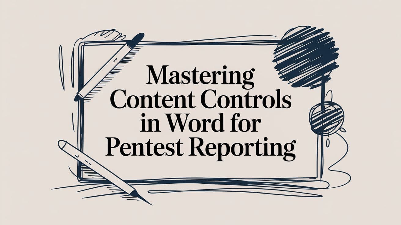 Mastering Content Controls in Word for Pentest Reporting