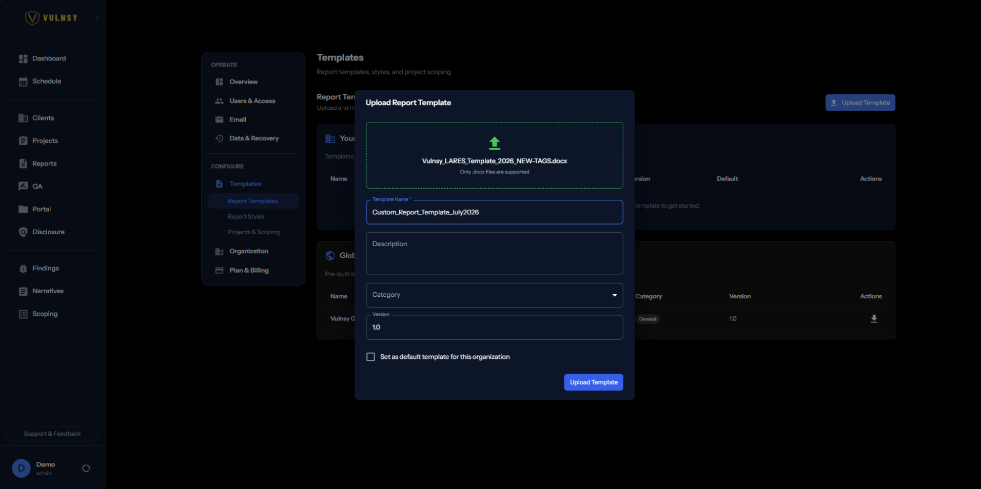 Vulnsy Platform Screenshot 3