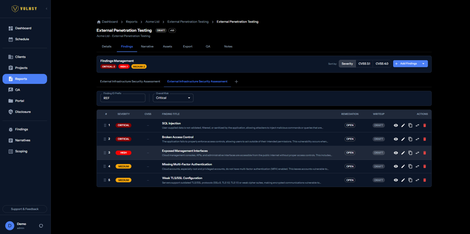 Vulnsy Platform - Generate reports 10x faster