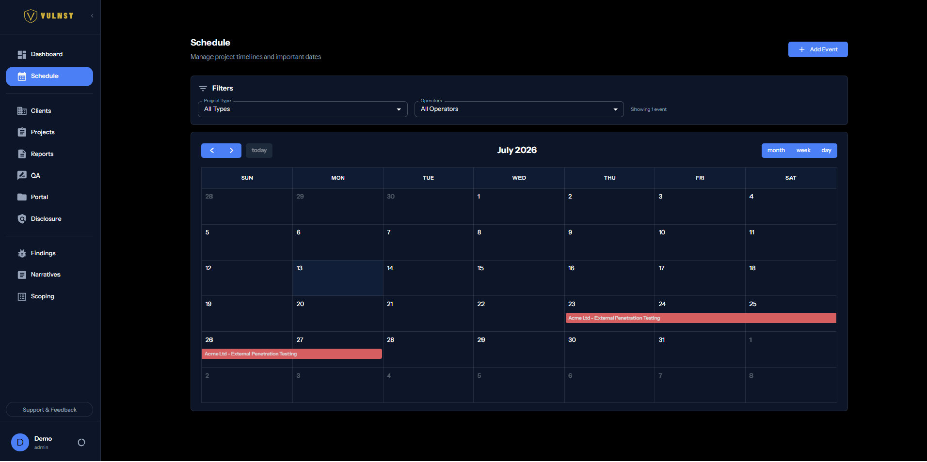 Vulnsy Platform Screenshot 6