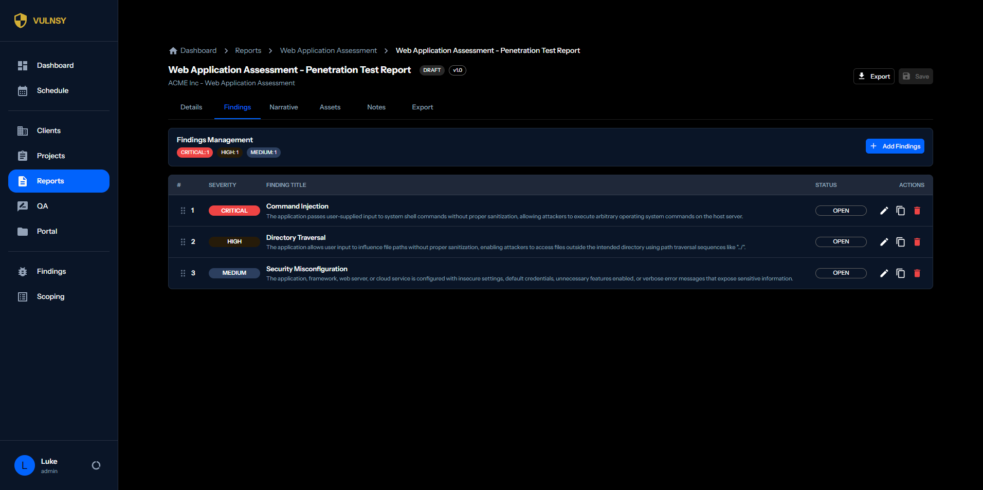 Vulnsy Platform - Generate reports 10x faster